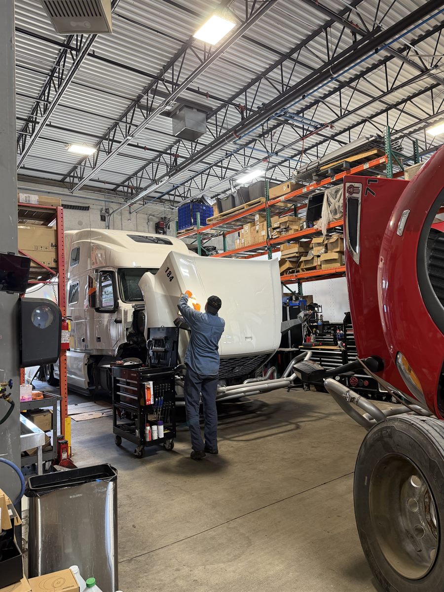 Lemberg in-house truck repair shop