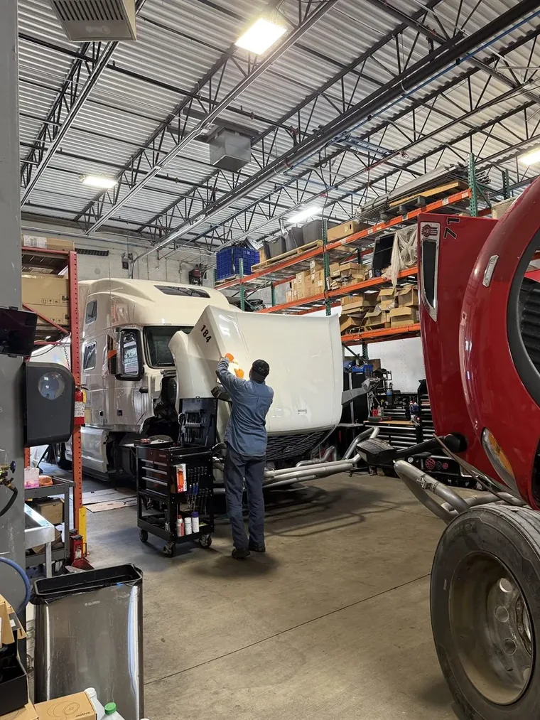 Lemberg in-house truck repair shop